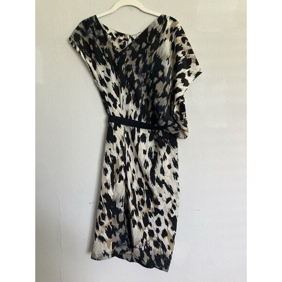 Robert Rodriquez Silk Animal Print Asymmetrical Dress 8 Women’s - Picture 11 of 14